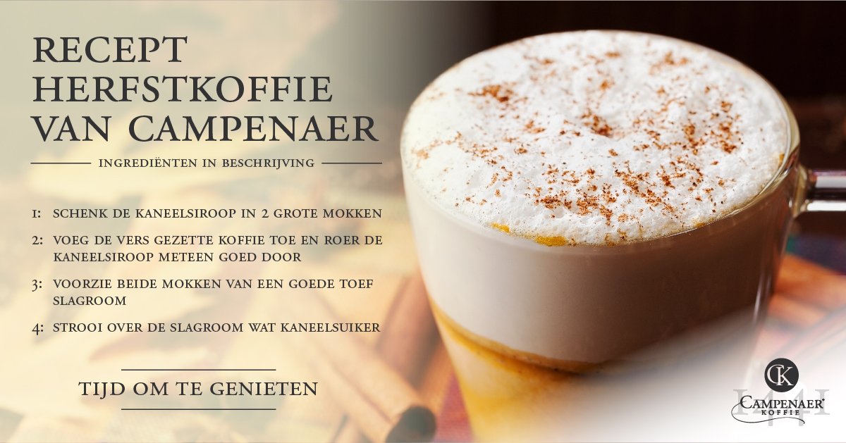 Geniet van de herfst met de herfstkoffie van Campenaer. #herfst #koffie #Kampen
