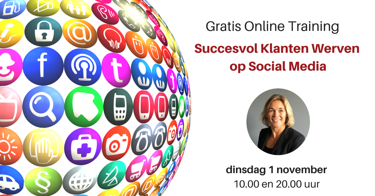 PRMinded's tweet photo. 1 november, GRATIS webinar Succesvol Klanten Werven op Social Media. Je kunt je hier aanmelden: https://t.co/8JOnv8WMoR https://t.co/KutWcSpGEY