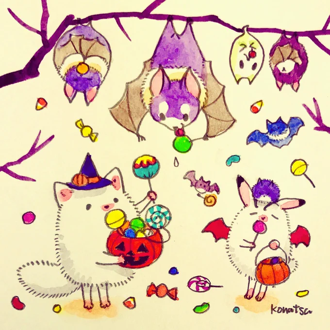 コウモリさん、ハッピーハロウィン! 