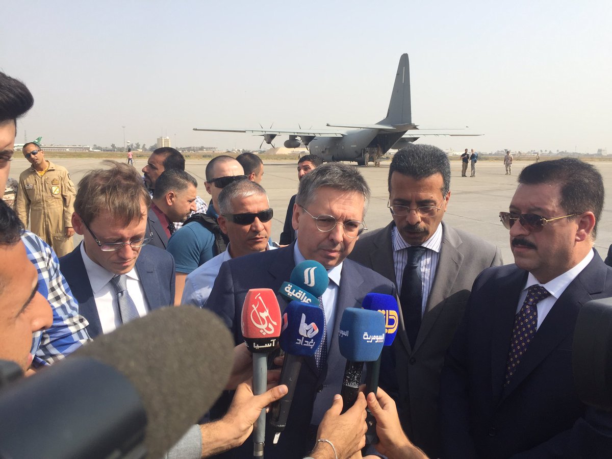 #Cooperazione #Iraq Governo italiano insieme a Comunità Sant'Egidio.  Arrivato a Baghdad Primo carico medicinali per sfollati iracheni