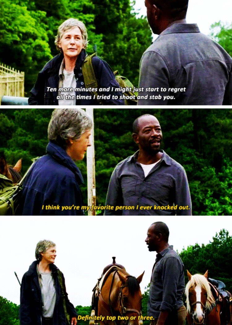 Carol and Morgan ❤️ #TheWalkingDead