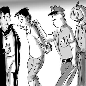 Westlaw's tweet photo. #headnoteoftheday No First Amendment protection for being in public during Halloween festivities. https://t.co/jHoD5tzXl1 https://t.co/gondOXNhVK