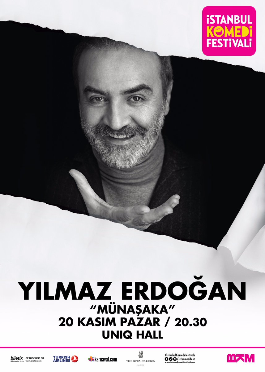 Yılmaz Erdoğan, 13 yıl aradan sonra tek kişilik oyunu 'Münaşaka' ile #İstanbulKomediFestivali'nde yine aklımızı başımızdan almaya geliyor!