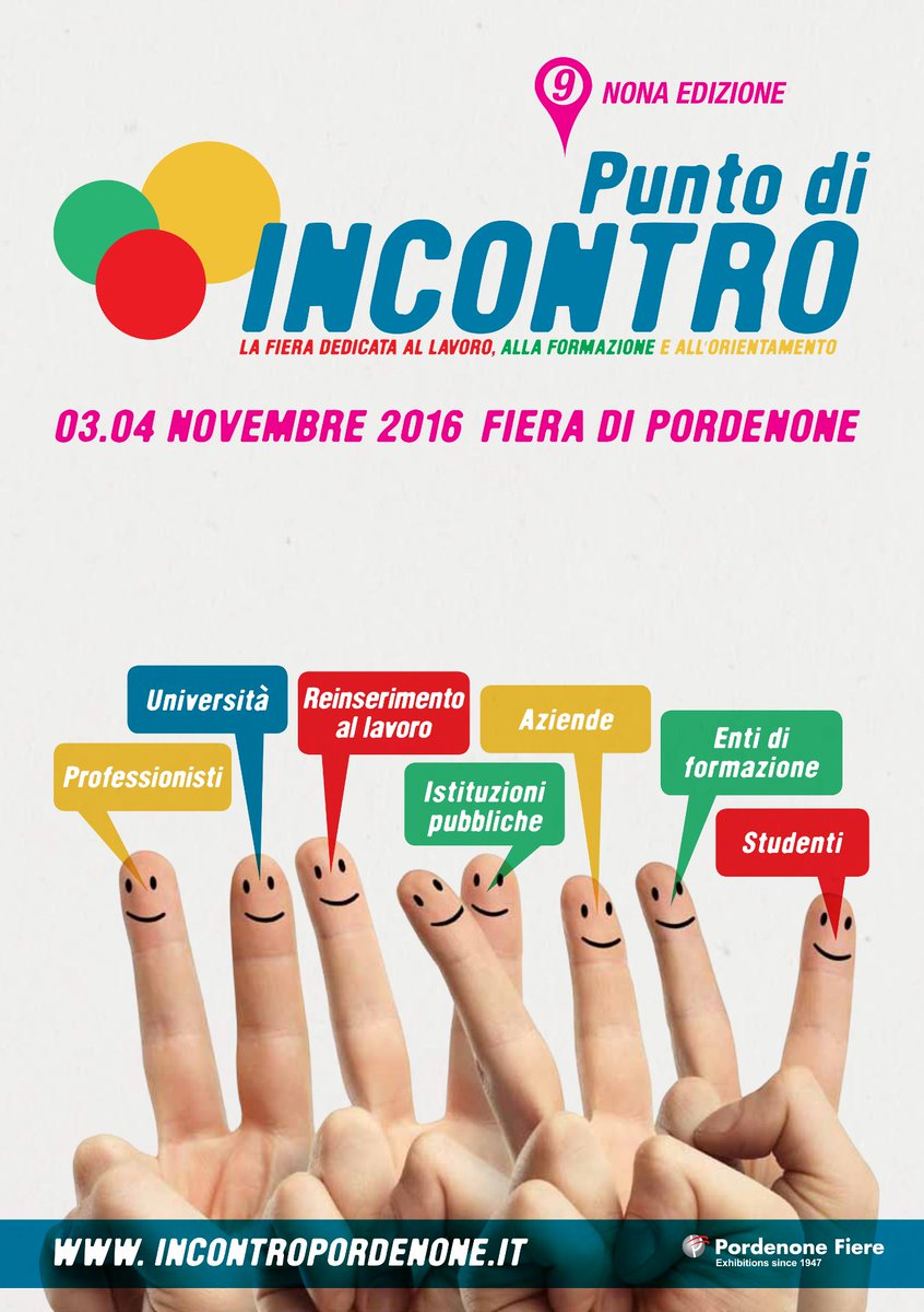 FieraIncontroPN's tweet photo. Regione #FVG per i #giovani a #FieraIncontro2016 il 3.4 Novembre a #Pordenone Fiere! Scarica qui programma >https://t.co/RLUs9LYCbp https://t.co/DsIqQYVhbe