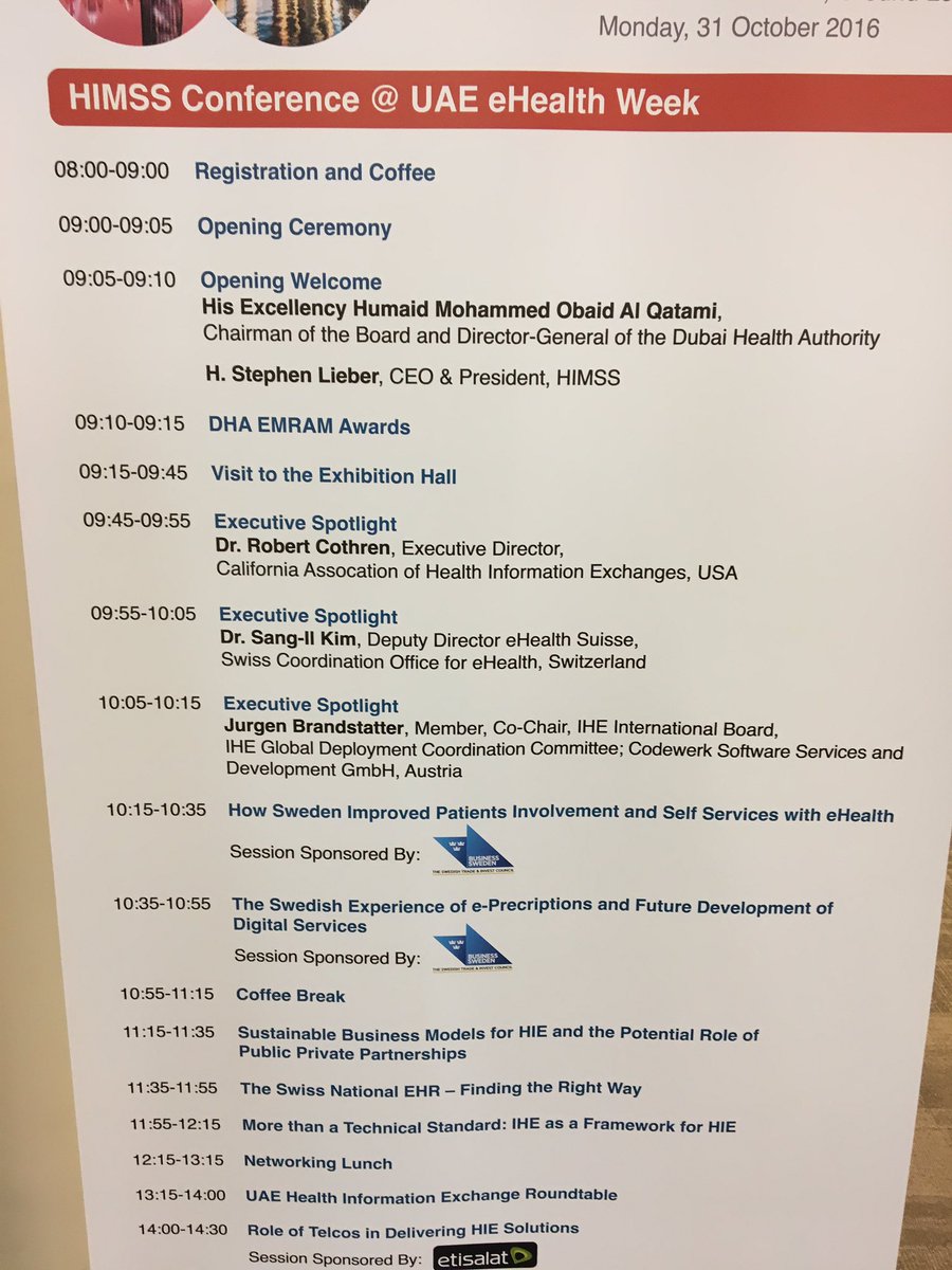 OptimaHIT's tweet photo. #HIMSS #eHealthWeek #UAE https://t.co/y5jwZNKucg