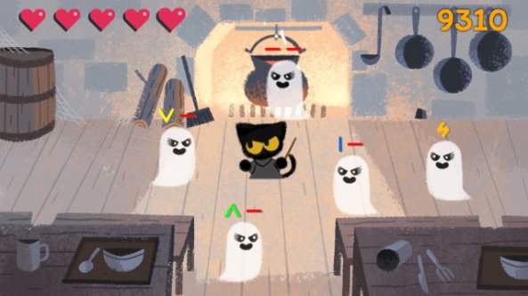 FlyFM958's tweet photo. Have you tried out Google's Halloween game yet?? Don't let the cuteness distract you, these challenges get harder as you go! #FlyShareIt https://t.co/8L7XLV792O