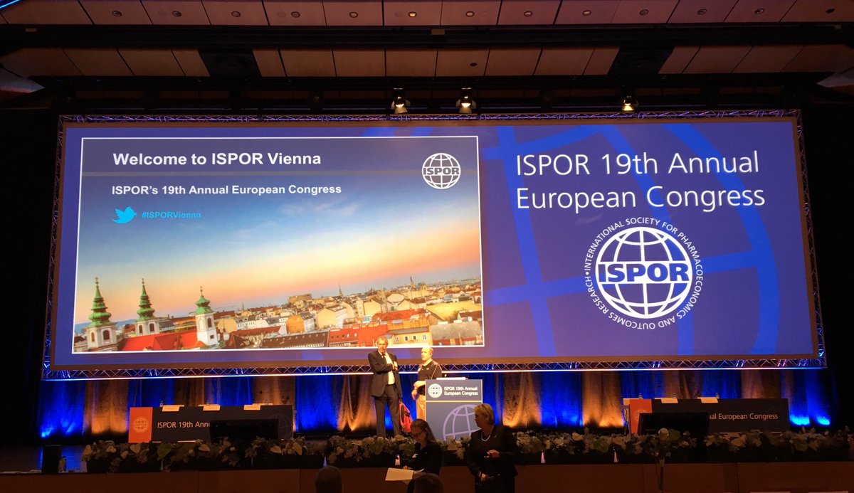 Monday's #ISPORVienna plenary will be starting soon. #HEOR