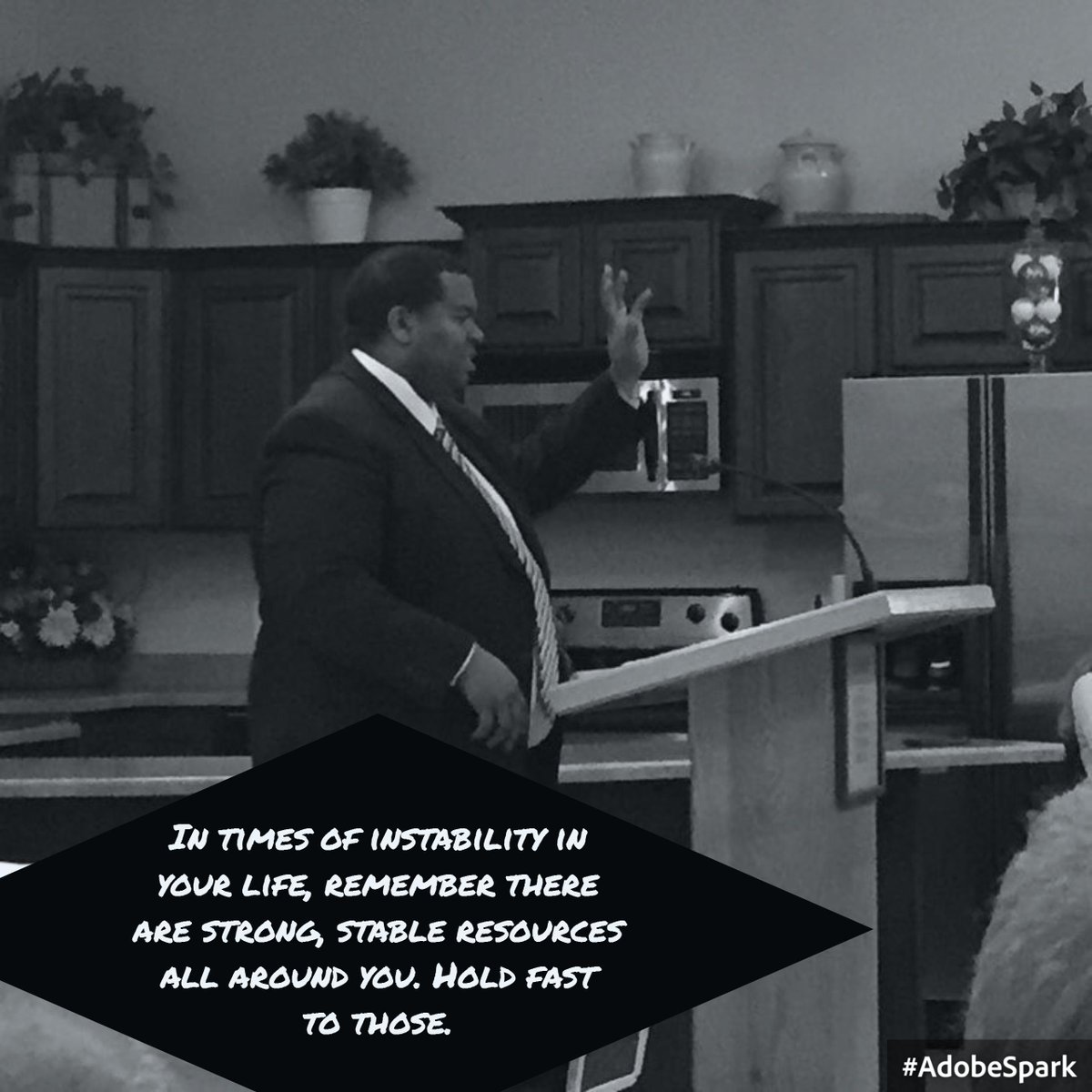 Going to church every week gives me strentgh.