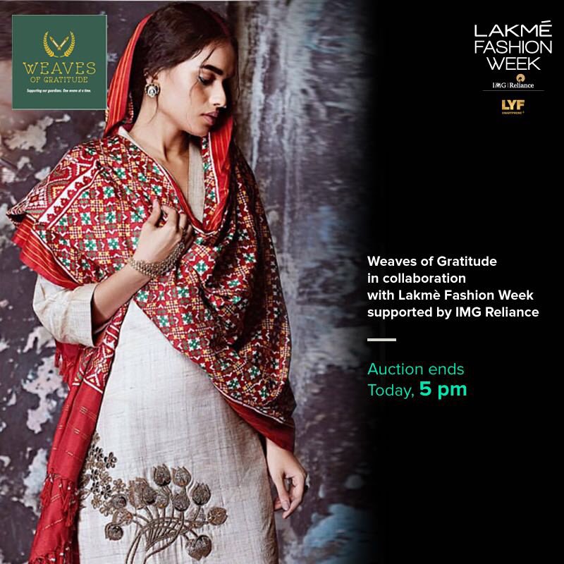 Bid on the garments put together by the esteemed designers of India for the worthy cause or simply donate: bit.ly/2dBJBBn