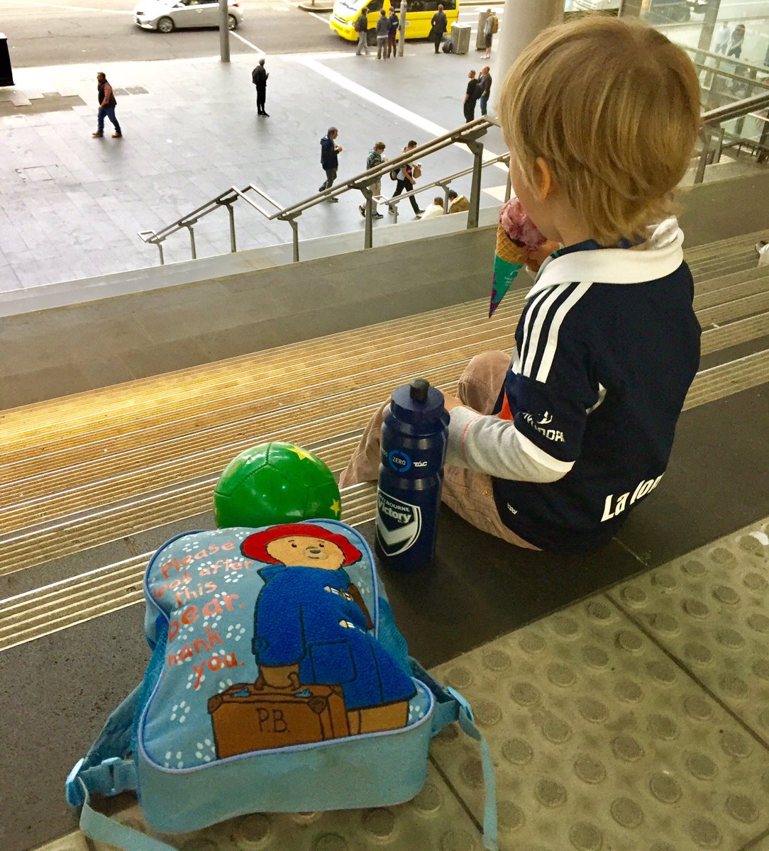 soccershame's tweet photo. Calls for tougher move-along laws after soccer lout seen loitering on station steps ahead of A-League anarchy https://t.co/KYYOLCDZbL