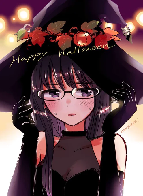Happy  Halloween☆
もうすぐハロウィンか～とラクガキして放置してた絵があったので、適当に色付けました。いつもRTなどありがとうございます!全部にお返事出来なくてすみません～
#ハロウィン 