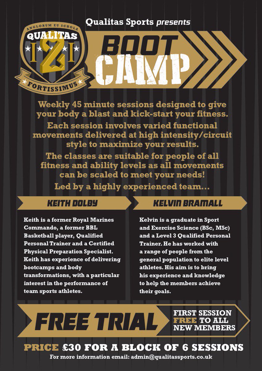 Keep warm, get fit, shed them pounds, get toned or even just for fun! Get down to the new Boot Camp Sessions on Wednesday Nights! #fit4fun