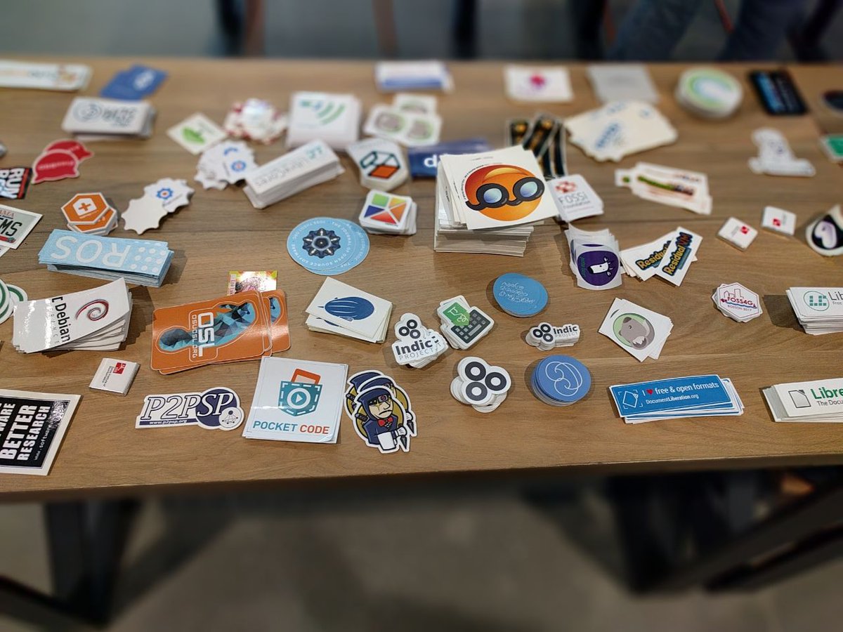 indicproject's tweet photo. Our new stickers on #GSoC16 Mentor Summit  Sticker Table https://t.co/OW62FrXisO