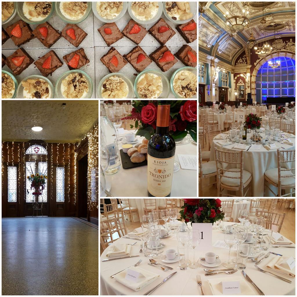 Beautiful wedding <a href="/TheOldFinsbury/">The Old Finsbury</a> on Saturday. Dessert boards of chocolate hazelnut brownies, poached pear tarte tatin, vanilla panna cotta