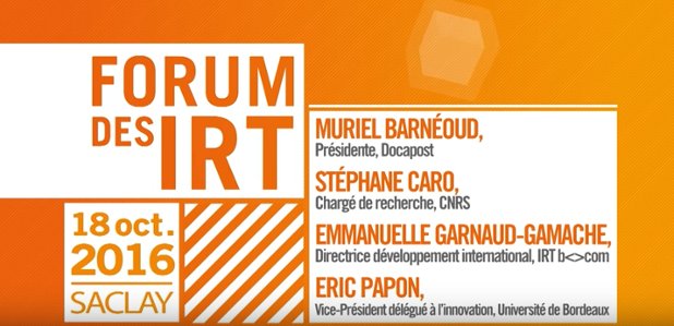 GregSacco75's tweet photo. #IRTForum2016 Retrouvez la vidéo de la table-ronde #créativité avec #MurielBarnéoud #DOCAPOST https://t.co/ptbnEP9P8M https://t.co/5Kmslffuo4