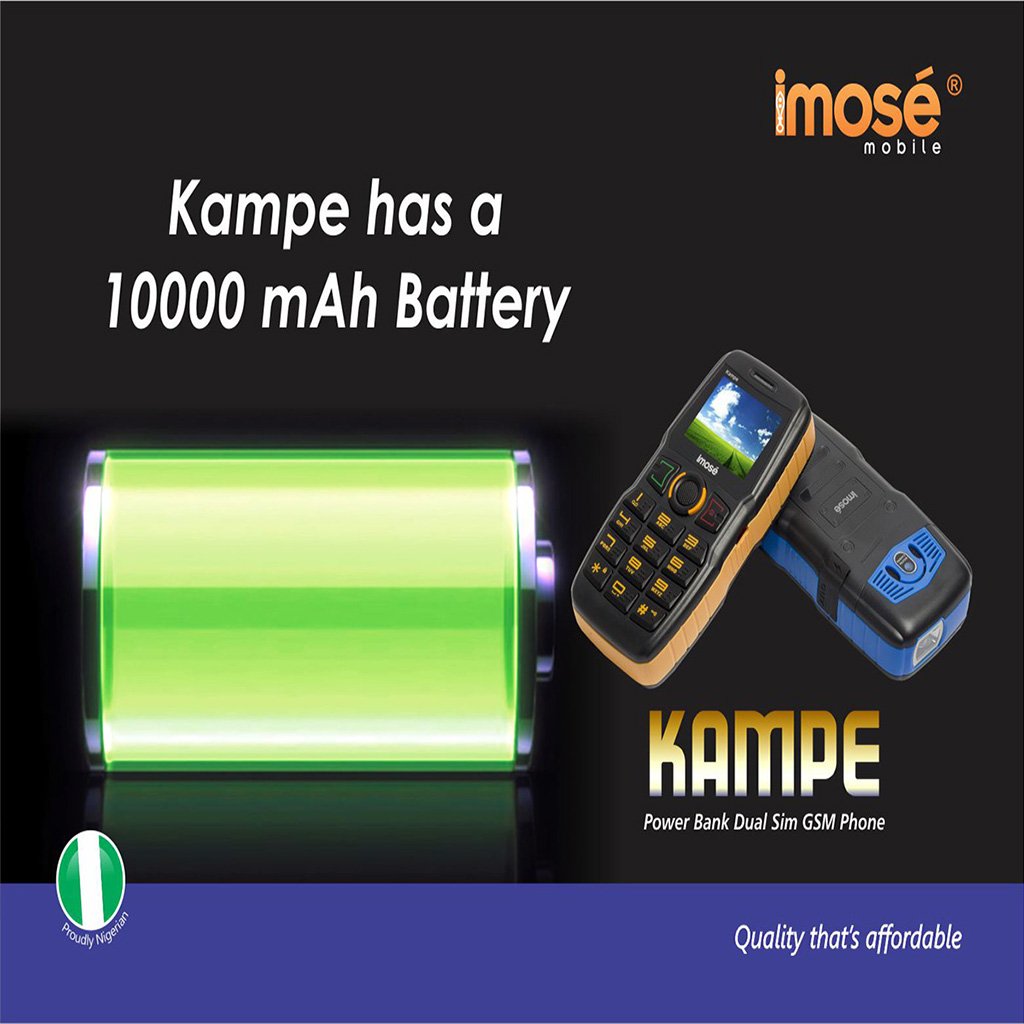 imosemobile's tweet photo. You will always stay in power with #Kampe.
Save N2,640 on @ShopKonga >>> https://t.co/Sot49HnMYp.
#MobileTransformer https://t.co/RKgtWfurKO