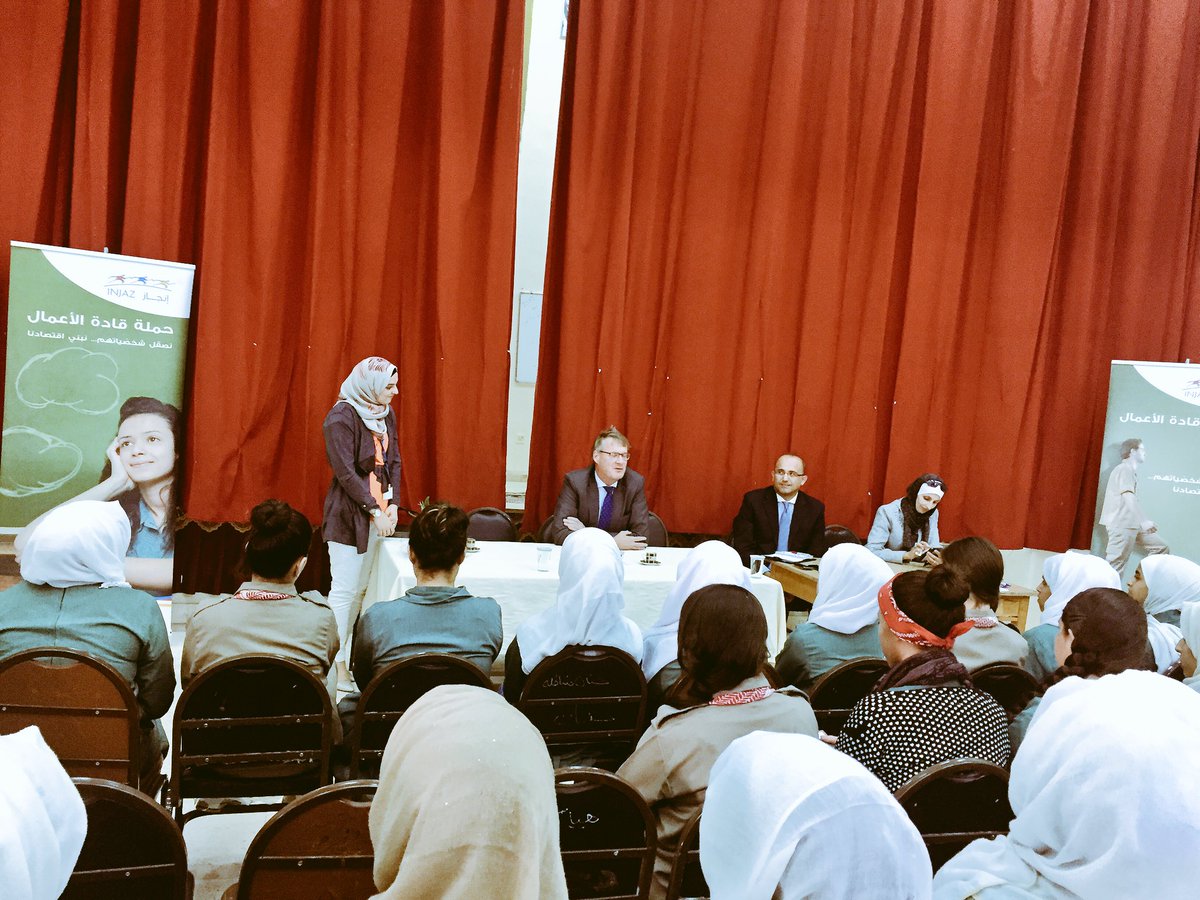 NLinJordan's tweet photo. #NLAmbvandenIJssel speaks to Princess Basma school students as part of @INJAZorg #BLC talks. #Madaba #youth #NLinJO https://t.co/Hev0ElkVY8