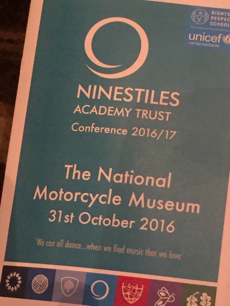 CockshutHillSch's tweet photo. @NinestilesTrust #NATConf2016 Going further together https://t.co/VwPVKHrebd