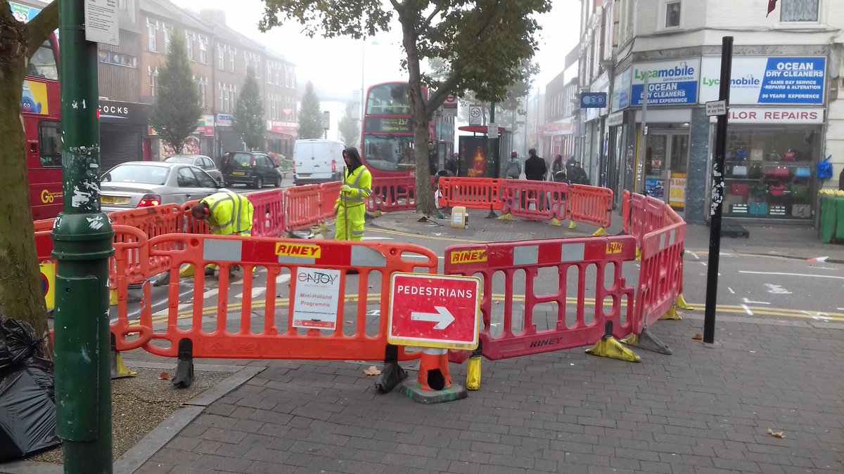 Labourstone's tweet photo. Work started on #wfminiholland #L'stoneTownCentre #BurghleyRd this AM. When complete #BurghleyRd will be one way onto #HighRd https://t.co/YdKUQc0X45