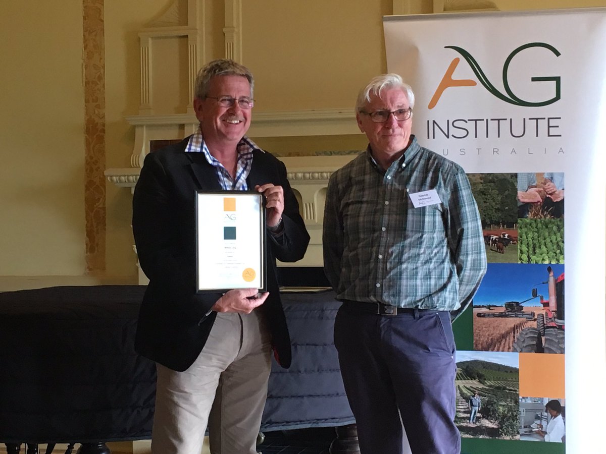 AgConsulting_Co's tweet photo. Congratulations Bill! Awarded a fellow with the Ag Institute this evening. https://t.co/wfsZQbGM6K