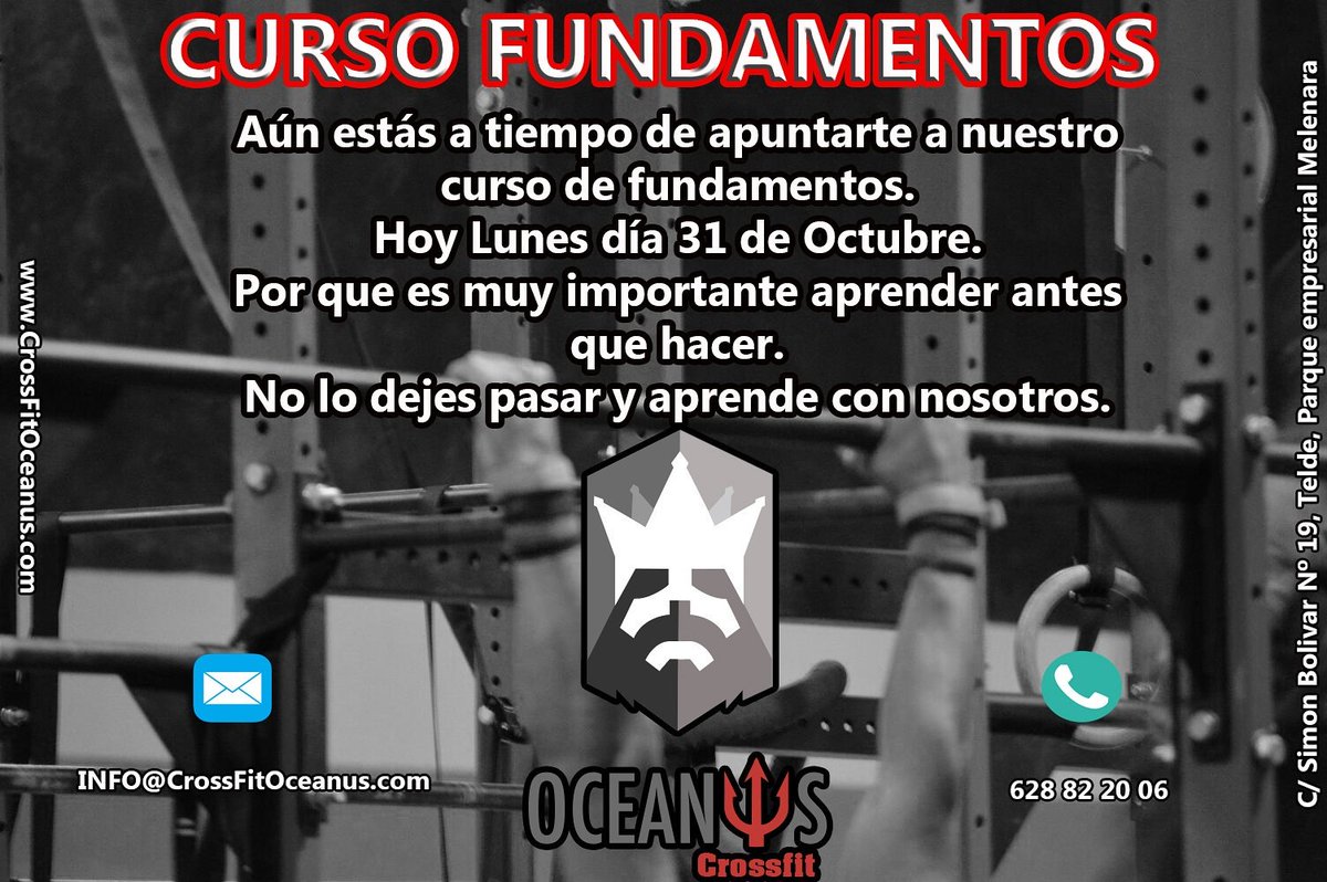 crossfitoceanus's tweet photo. #Curso #Fundamentos en #CrossFitOceanus #CrossFit https://t.co/CdoKx8kx7d