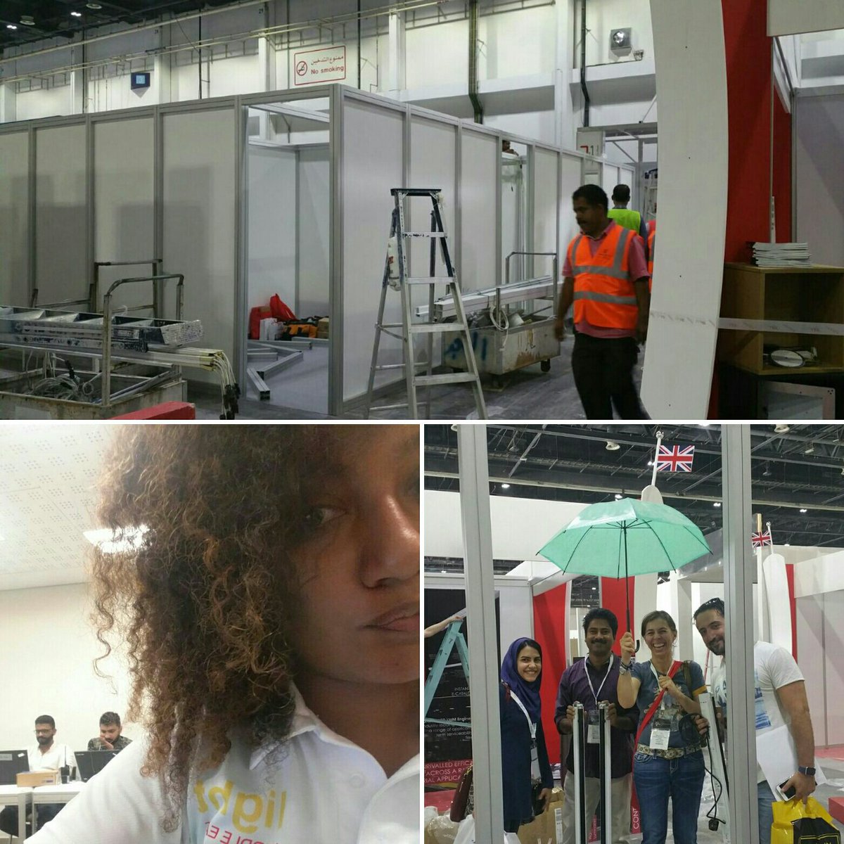 LightFunc's tweet image. . @YelloBallerina &amp;amp; team 6 setting up for @lightme_expo and @LightFunc #Lightication initiative. See you there! #Lightfunc #lightingdesign
