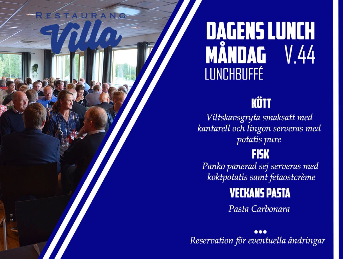restaurangvilla's tweet photo. Dagens Lunch @VillaLidkpingBK https://t.co/aGDNr9C9uA
