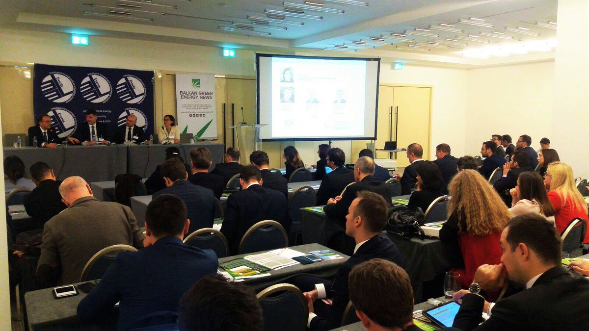 EELEventsEnergy's tweet photo. #BEFF2016 #Day1 begins with panel discussion #RenewableEnergy in the #Balkans today. Moderated by Carrie Walczak from #GreenforGrowthFund https://t.co/ERg64cdKpJ