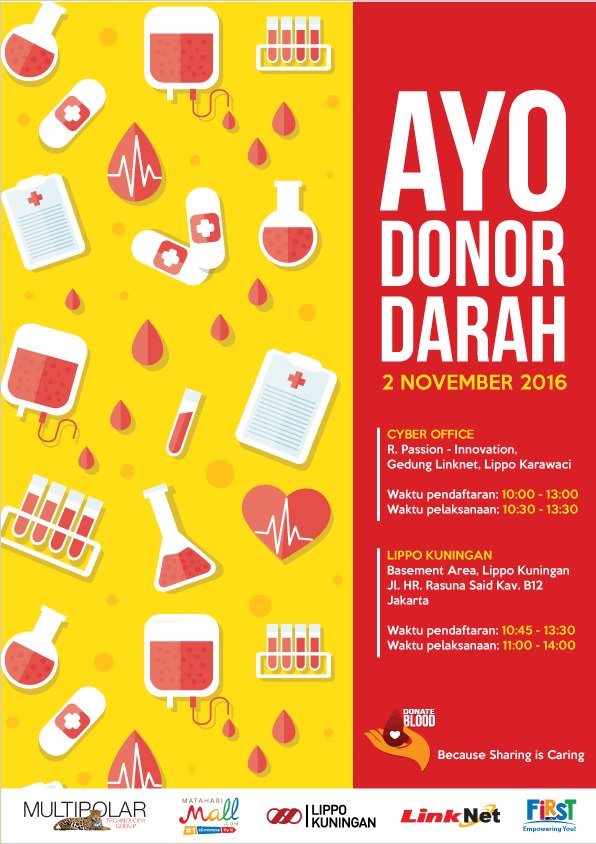 MultipolarTech's tweet photo. #Dondar #MLPT hadir kembali.. Kali ini di hari&amp;tgl yg sama,donor  diadakan di 2 lokasi sekaligus #CyberOffice #LippoKuningan .Simak infonya https://t.co/U652lRXyIf