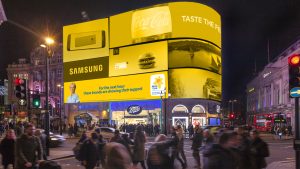 BMO_UK's tweet photo. We were proud to support @mariecurieuk nurses working an #extrahour this weekend on One Piccadilly #DOOH https://t.co/J7QIeKouWO https://t.co/V6PziEwgDw