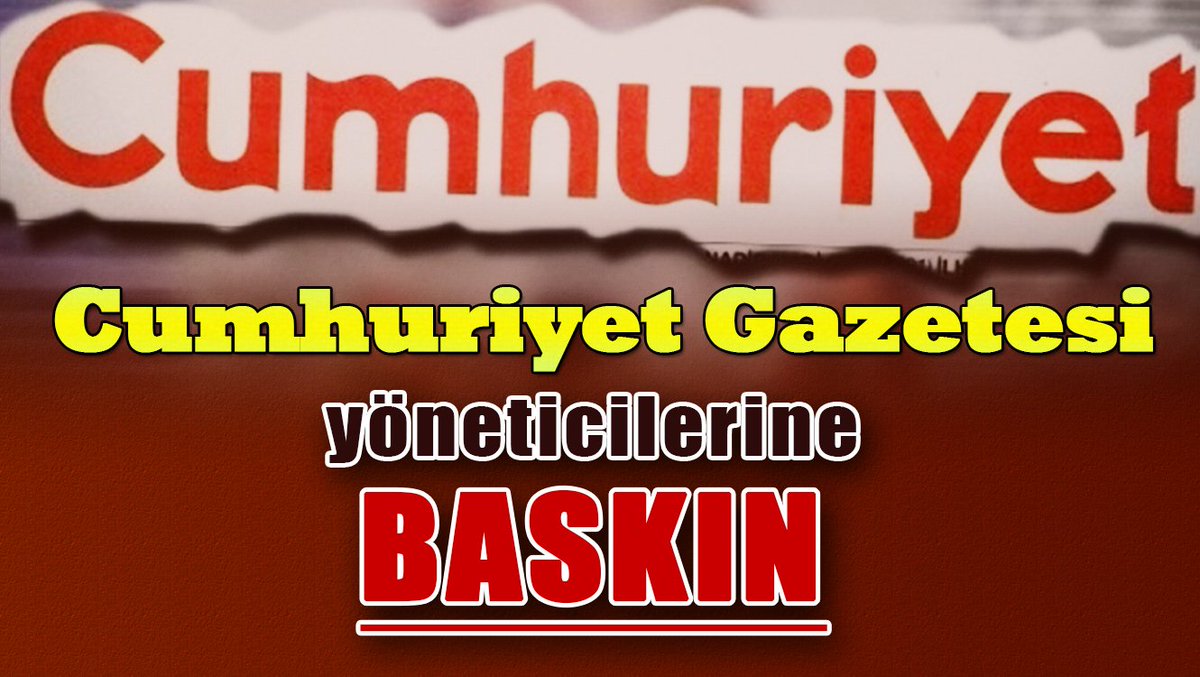 kahtabasin's tweet photo. #SonDakika 
Cumhuriyet Gazetesi yöneticilerine baskın

https://t.co/MgxgYkpCOv https://t.co/IKEJlvGjkl