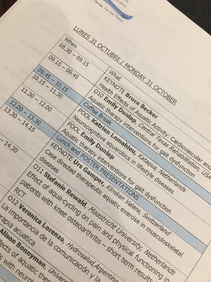 Let's go to the pool! Fun, social, (an)aerobic and much more! #aquacongress2016mx