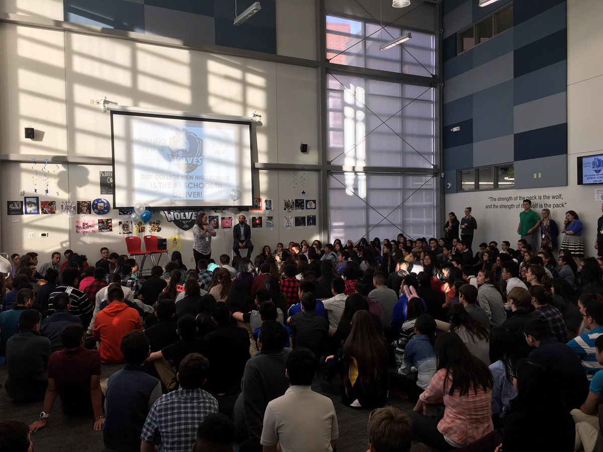 BillKurtz1's tweet photo. Cebrating @DSSTPubSchools College View HS as #1 Denver Public school! https://t.co/V0qQOqbKUG