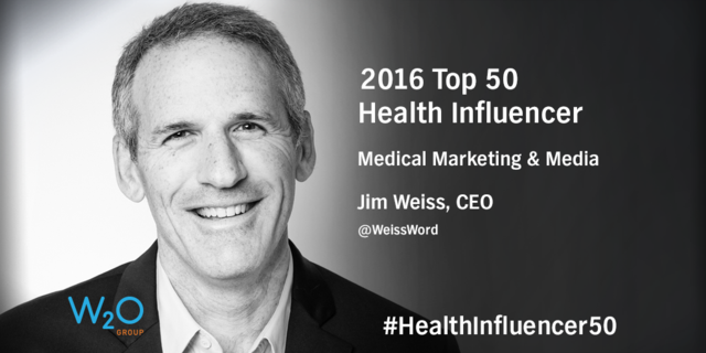 m_crowder's tweet photo. .@W2OGroup CEO, @WeissWord among top 50 health influencers according to @MMMNews. Congrats, Jim! #HealthInfluencer50 https://t.co/Xd9rR4h38D https://t.co/ef2naFitC8