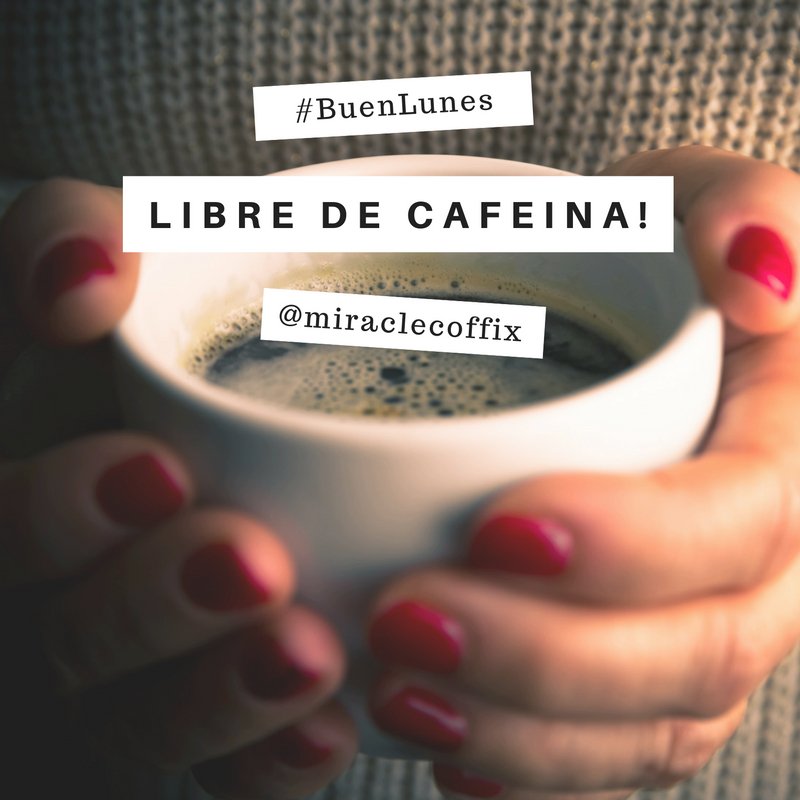 miraclecoffix's tweet photo. ¡Les deseamos un excelente #InicioDeSemana!

#LibreDeCafeína #MiracleCoffix #BuenLunes https://t.co/Ee0RGZgKFF