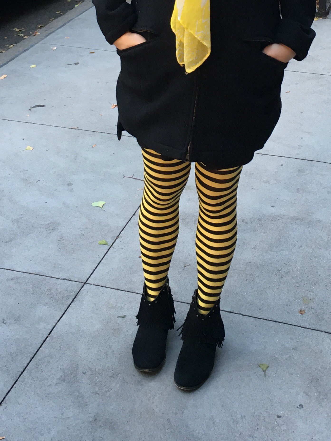 Annie Fitzsimmons on X: Today, it is all about the bumblebee tights. Happy  Halloween. #mebeforeyou  / X