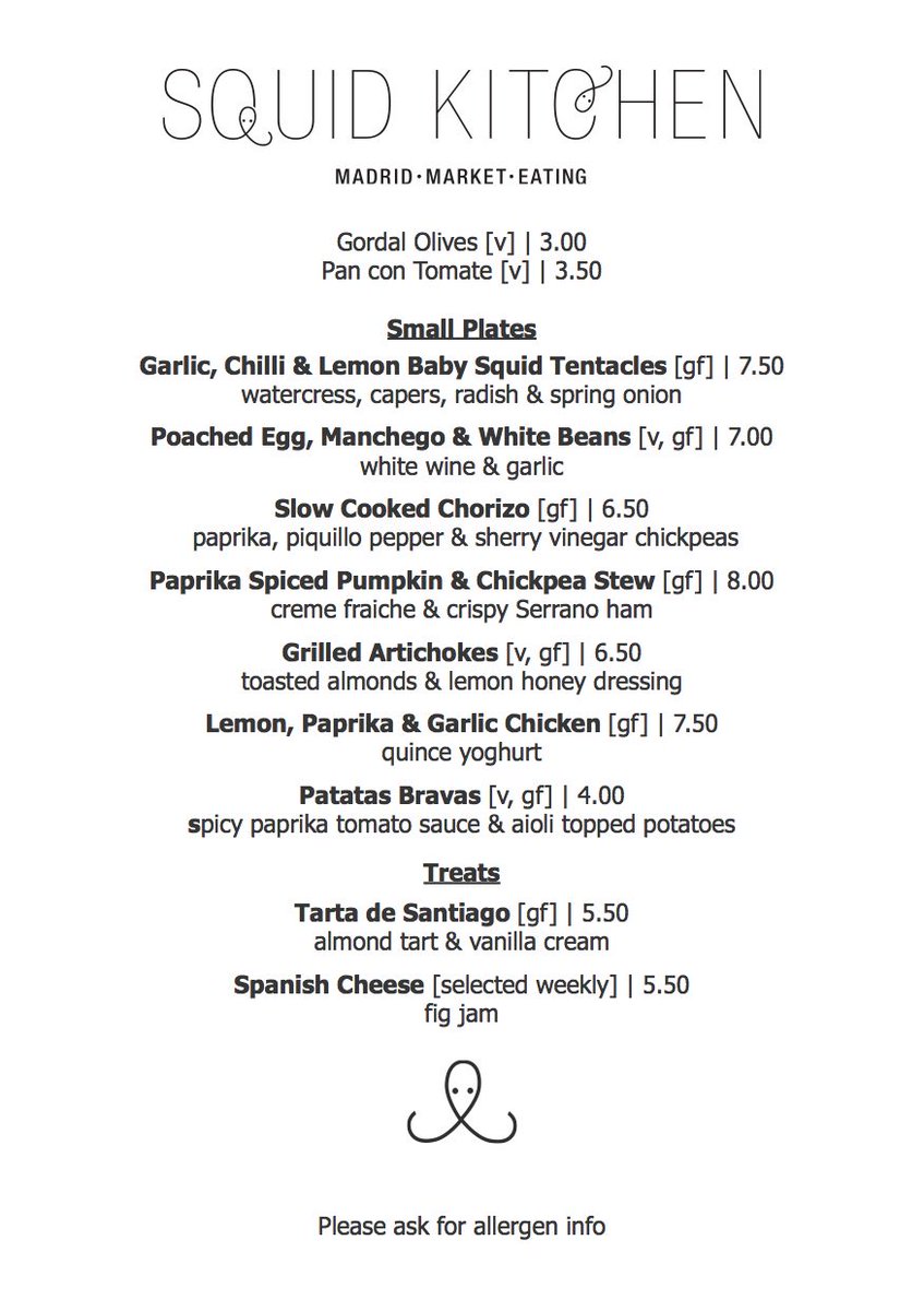 Seats available for our #popup this week <a href="/119LowerClapton/">119 Lower Clapton</a> Tickets | bit.ly/squidkitchen Reservations | sarah@squidkitchen.com #hackney