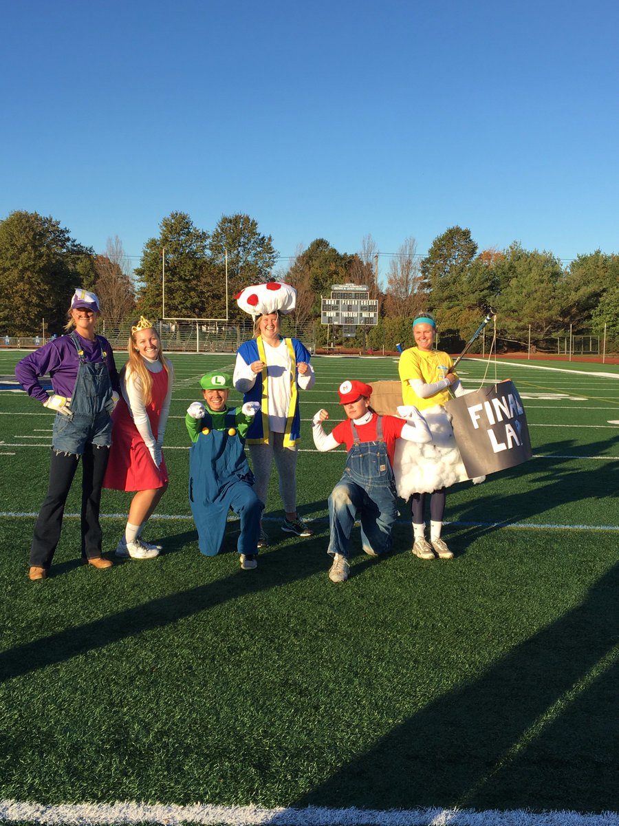 MonmouthWLAX's tweet image. Watch out for banana peels!  Mario &amp;amp; friends were out in full force today at practice!
