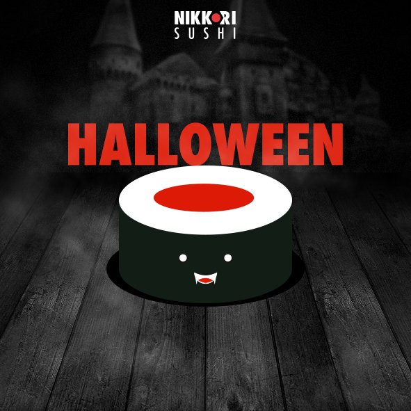 ¿Dulce o Sushi?
¡Happy Halloween! #nikkori #jappyday