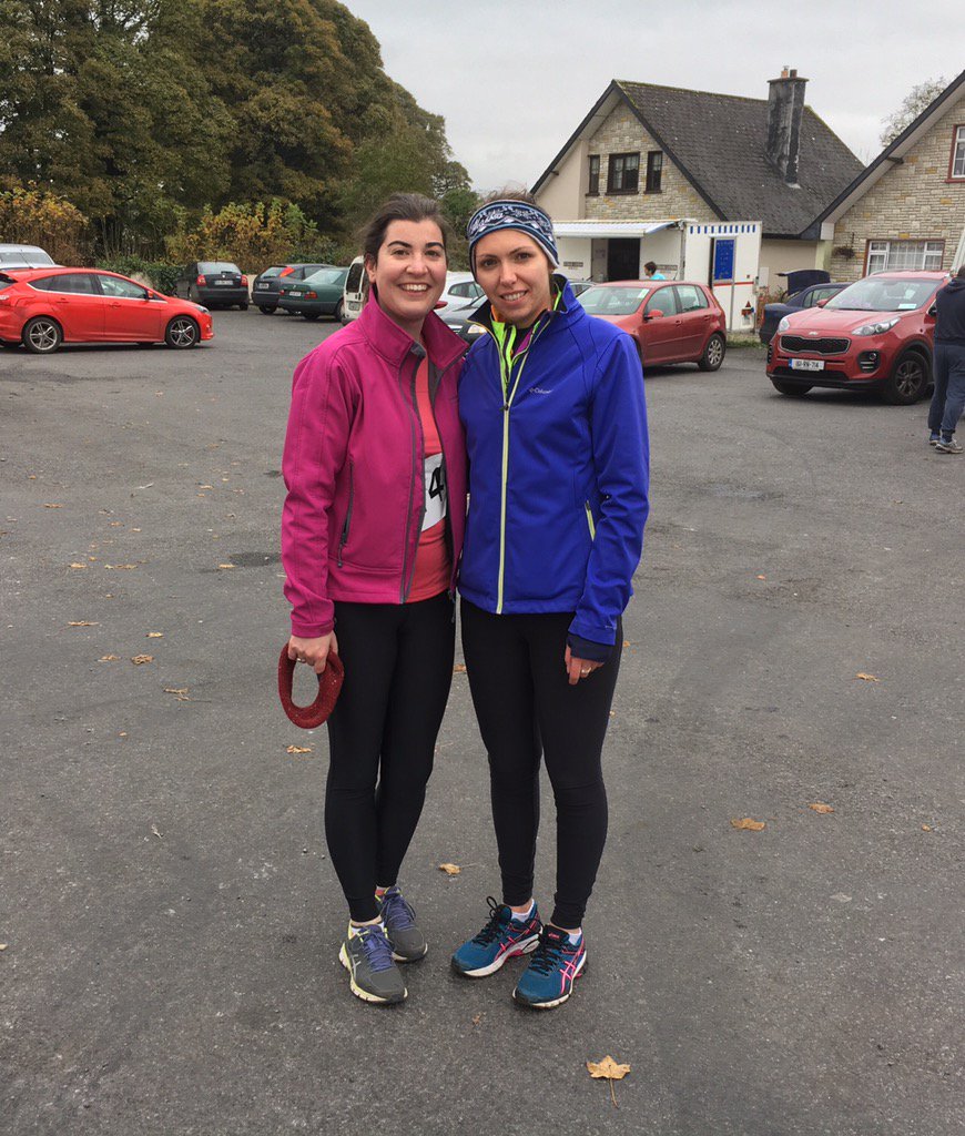 hopkins_maura's tweet photo. Not the Dublin Marathon this yr, but enjoyed lots of fresh air at the Tulsk Charity 5k with Ann Marie #feelingactive https://t.co/Xp2yuxNvI4
