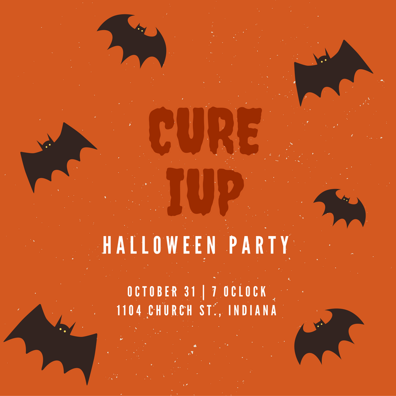 cure_iup's tweet photo. Hey CURE IUP! Don't miss our Halloween party tonight! Bring a costume and friends! :) #halloween #cureiup #cureu #healing #fun #party https://t.co/WkSg01KlHF