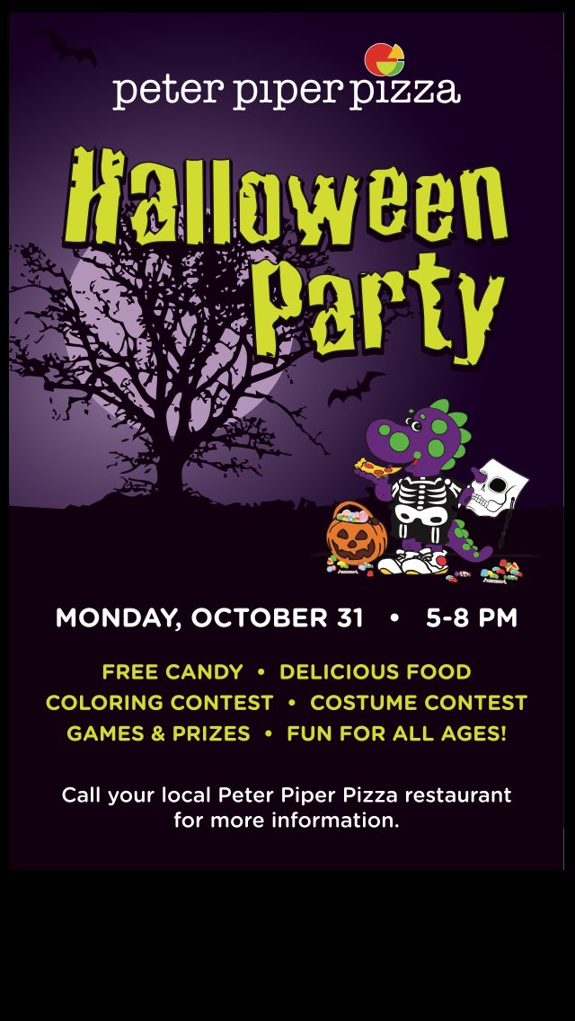 Peter Piper Pizza Halloween 2022