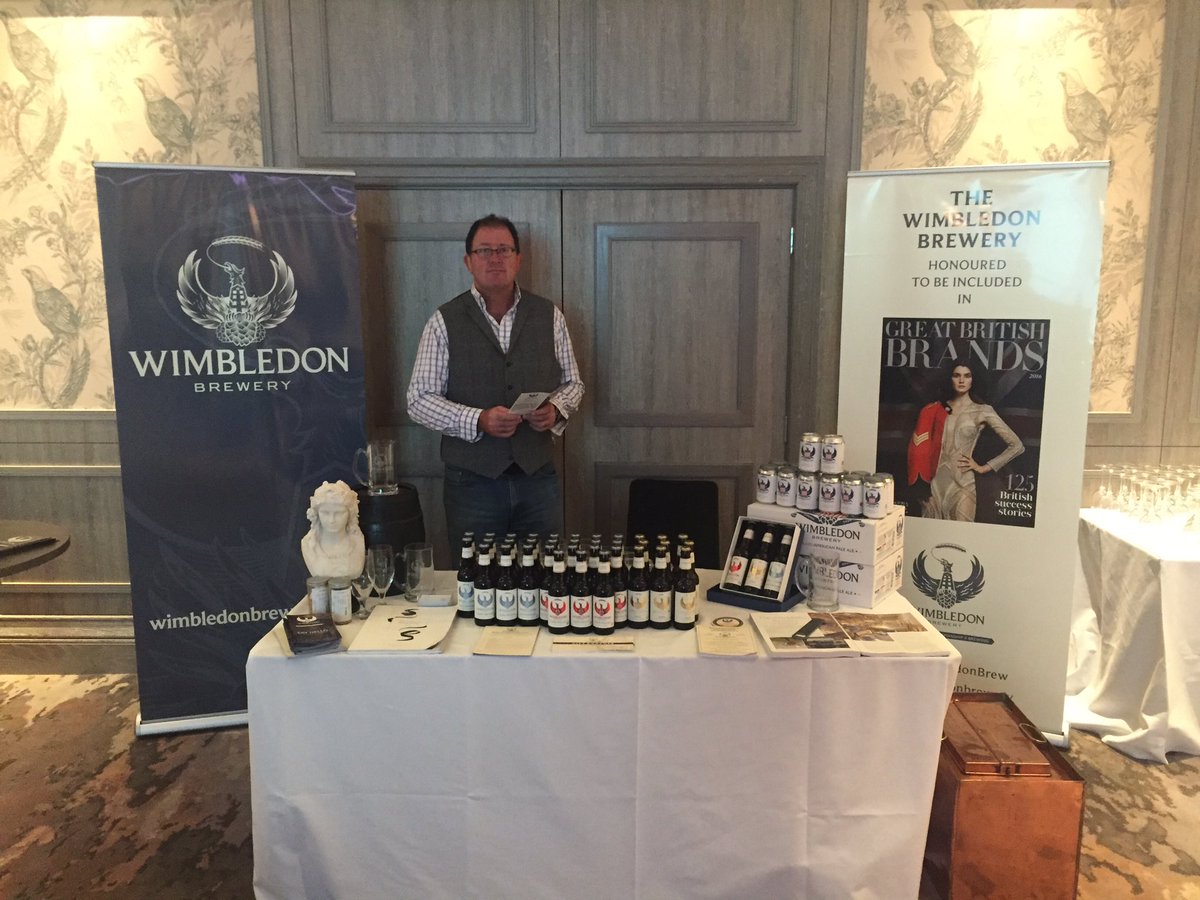WimbledonBrew's tweet photo. We're set up and ready to go @tandl_FADA . Good to have some old friends alongside us @Vallebona https://t.co/mE35us12hy