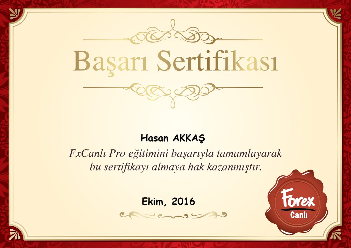Hasan bey, FxCanlı Pro eğitimini başarı ile bitirdiniz,  FxCanlı Pro  Mezunlarımızın üye olduğu Whatsapp gurubuna üyeliğiniz tanımlanmıştır
