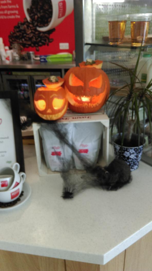 Howling Baristas! <a href="/GenuineDining/">Genuine Dining Co.</a> <a href="/NorwichResearch/">Norwich Research Park</a> 1st ever Werewolf Barista <a href="/mozzocoffee/">Mozzo Coffee</a>