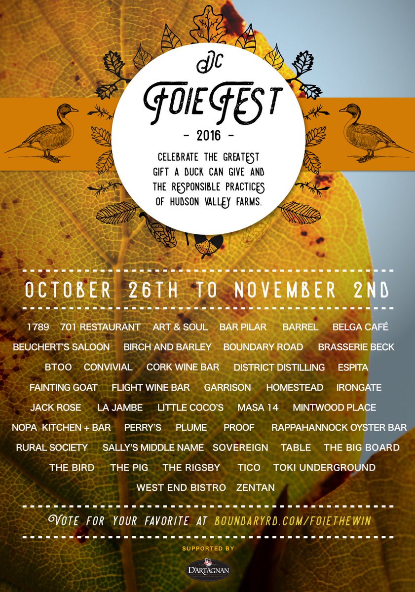 Release the Quackin! Who will go home with the Golden Duck trophy this year?! bit.ly/2eIkKJR #DCFoieFest <a href="/boundaryrd/">Boundary Road</a> #dcfoiefest