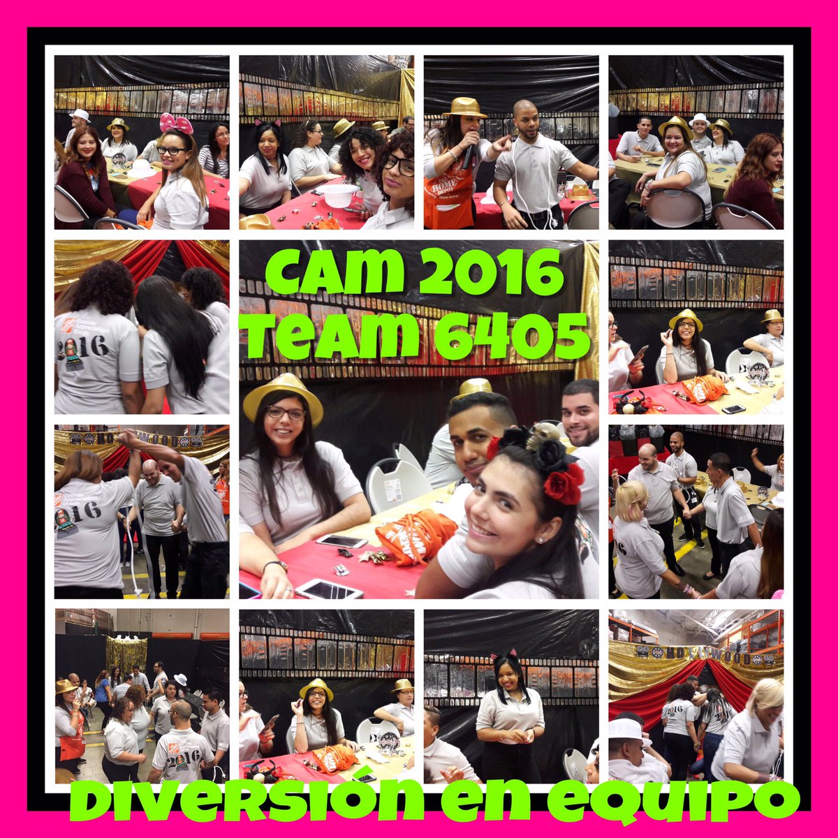 Pasándola súper con el mejor equipo de cajeros!! Celebrando y jugando en familia!! Team 6405! Cajeros ON Fire! Gracias por todo lo que hacen