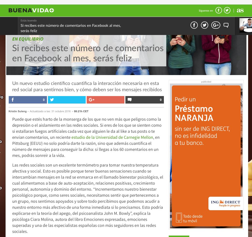 PsicoEmocional's tweet photo. Si recibes este número de comentarios en Facebook al mes, serás feliz (Mi colaboración con @buenavida_mas @diarioas) https://t.co/t6SR1xYID6 https://t.co/n4uQ8qZmAl