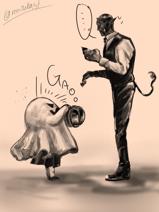 化け物のtwitterイラスト検索結果 古い順