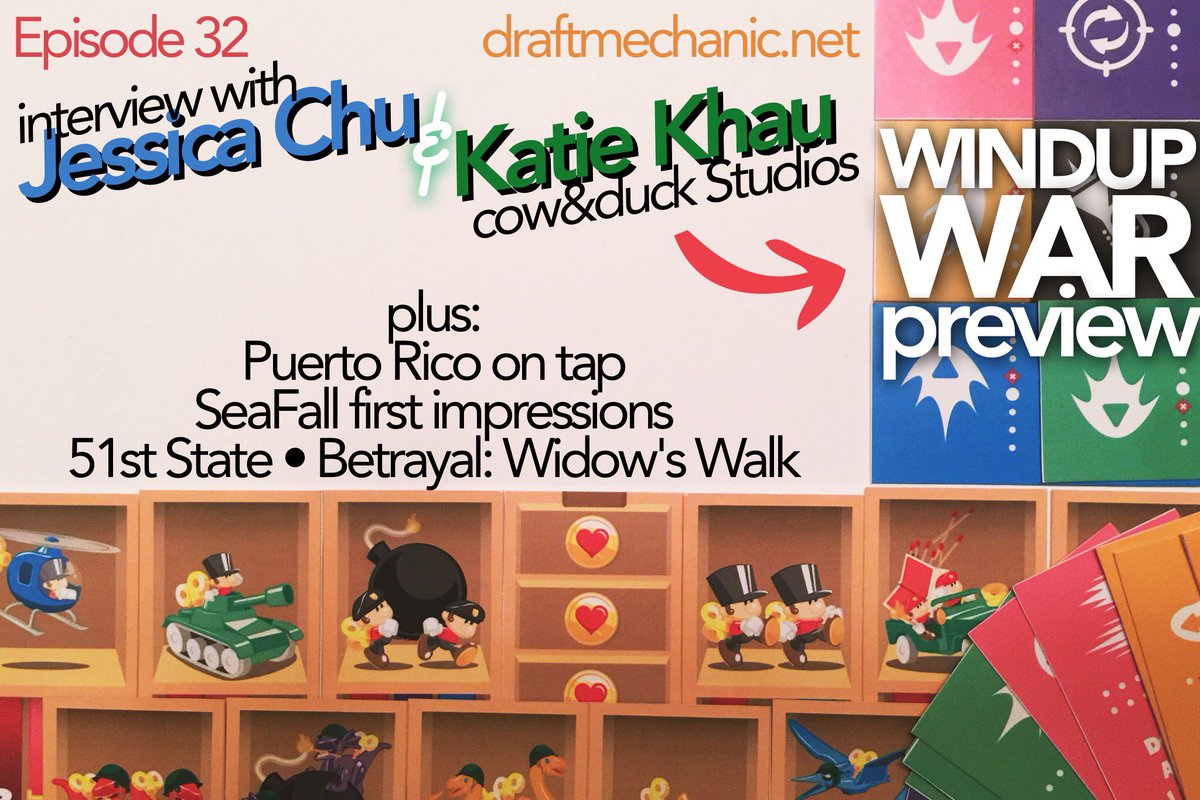 Fun alert! Ep 32 has a preview of #WindupWar &amp; designer interview w/ <a href="/theOddity/">J. Chu</a> &amp; <a href="/comicentral92/">Katie Khau</a>... and more!
draftmechanic.net/show-notes/201…